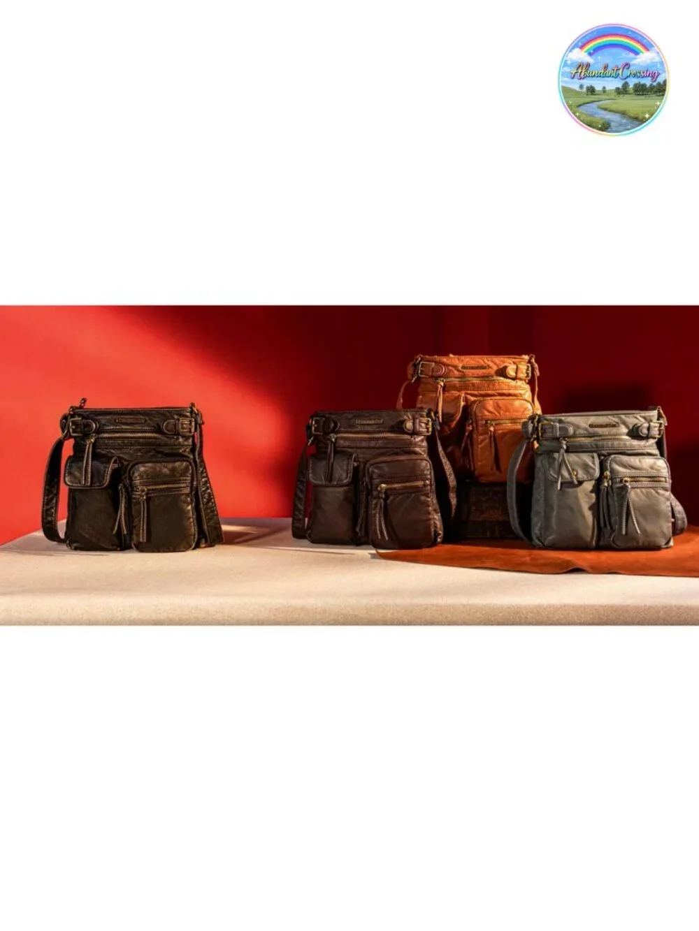 Montana West Crossbody Bag Multi Pocket Shoulder Travel Purse Ultra Soft Faux